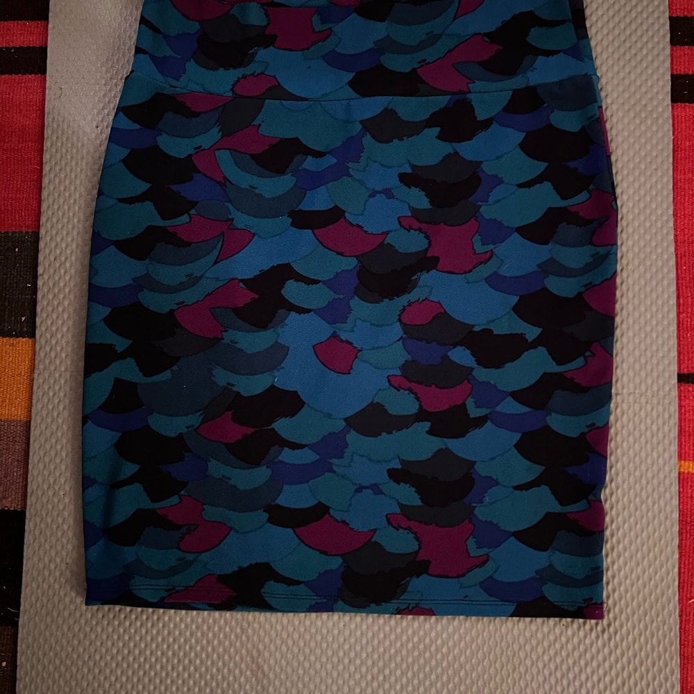 LulaRoe Colorful Patterned Skirt size large
